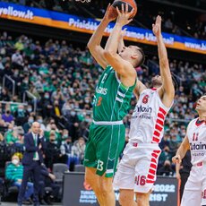 „Žalgiris“ – „Olympiacos“ rungtynių akimirka | Eriko Ovčarenko / BNS foto nuotr. 37
