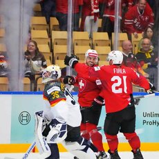Šveicarija – Vokietija rungtynių akimirka | IIHF nuotr. 24