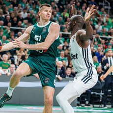 „Žalgiris“ – „Paris“ rungtynių akimirka | Eriko Ovčarenko / BNS foto nuotr. 13