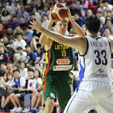 Lietuva – Pietų Korėja rungtynių akimirka | krepsinionamai.lt nuotr. 47