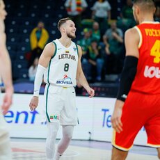 Lietuva – Juodkalnija rungtynių akimirka | Eriko Ovčarenko / BNS foto nuotr. 6