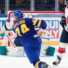 Švedijos – Didžiosios Britanijos rungtynių akimirka | IIHF nuotr. 22