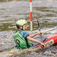 Lietuvos jaunių baidarių ir kanojų slalomo čempionatas | Domanto Grigūno nuotr. 8
