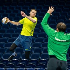Lietuvos rankinio rinktinės treniruotė | rankinis.lt nuotr. 8