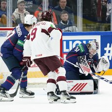 Latvijos – JAV rungtynių akimirka | IIHF nuotr. 12