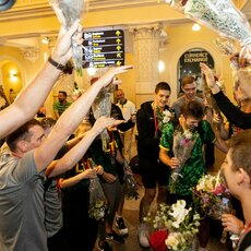 Lietuvos U-20 rinktinė sugrįžo į Lietuvą | Pauliaus Peleckio / BNS foto nuotr. 27