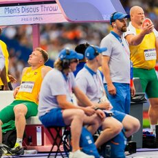 Olimpinis vyrų disko metimo finalas | Kipro Štreimikio/LTOK nuotr. 98