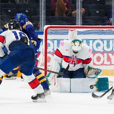 Švedijos – Didžiosios Britanijos rungtynių akimirka | IIHF nuotr. 15