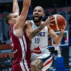 Prancūzija - Latvija rungtynių akimirka | FIBA nuotr. 23