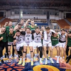 Lietuva – Prancūzija rungtynių akimirka  | Allos Fedorčenko ir Manto Stankevičiaus nuotr. 7