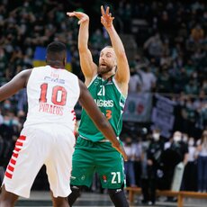 „Žalgiris“ – „Olympiacos“ rungtynių akimirka | Eriko Ovčarenko / BNS foto nuotr. 45