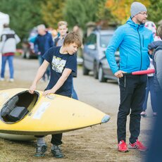 Jauniesiems  sunku neštis baidarę | Organizatorių nuotr. 7