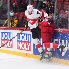 Danija – Šveicarija rungtynių akimirka | IIHF nuotr. 7