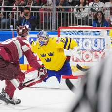 Latvija – Švedija rungtynių akimirka | IIHF nuotr. 30