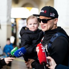 Sergejaus Maslobojevo pasitikimas | Luko Balandžio / BNS foto nuotr. 3