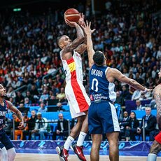 Prancūzija – Ispanija rungtynių akimirka | FIBA nuotr. 23