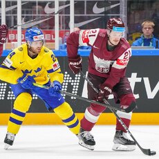 Latvija – Švedija rungtynių akimirka | IIHF nuotr. 36