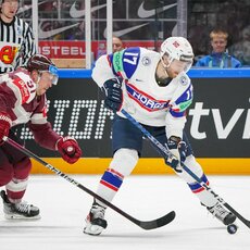 Latvija – Norvegija rungtynių akimirka | IIHF nuotr. 6