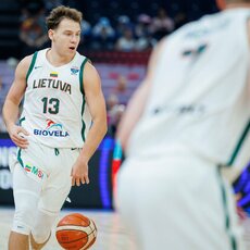 Lietuva – Juodkalnija rungtynių akimirka | Eriko Ovčarenko / BNS foto nuotr. 7