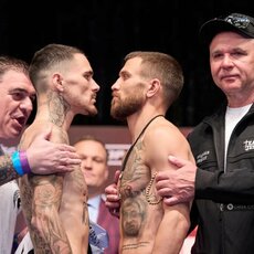 Vasilijaus Lomačenkos ir George‘o Kambosos svėrimų procedūra | Organizatorių nuotr. 7