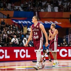 Prancūzija - Latvija rungtynių akimirka | FIBA nuotr. 8