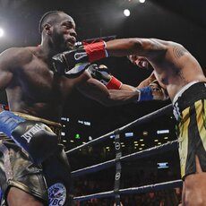 Deontay Wilderio ir Dominico Breazeale‘o dvikovos akimirka | Scanpix nuotr. 6