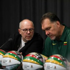 Arvydas Sabonis Mariaus Vizbaro / BNS foto nuotr. 6