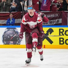 Latvija – Švedija rungtynių akimirka | IIHF nuotr. 34