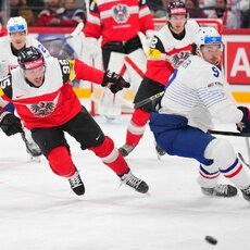 Austrija – Prancūzija rungtynių akimirka | IIHF nuotr. 30