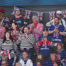 Švedijos – Didžiosios Britanijos rungtynių akimirka | IIHF nuotr. 2