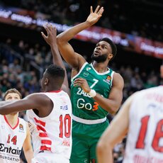 „Žalgiris“ – „Olympiacos“ rungtynių akimirka | Eriko Ovčarenko / BNS foto nuotr. 8
