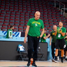 Lietuvos rinktinės treniruotė | Skirmanto Lisausko/BNS Foto nuotr. 28