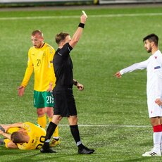 Lietuvos ir Baltarusijos rinktinių rungtynės | Žygimanto Gedvilos / BNS foto nuotr. 27