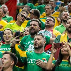 Lietuva – Prancūzija rungtynių akimirka  | Allos Fedorčenko ir Manto Stankevičiaus nuotr. 4