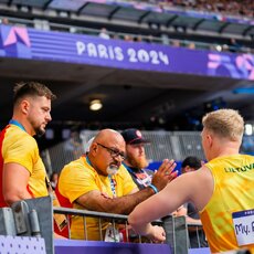 Olimpinis vyrų disko metimo finalas | Kipro Štreimikio/LTOK nuotr. 5