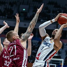 Prancūzija - Latvija rungtynių akimirka | FIBA nuotr. 2