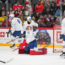 Austrija – Prancūzija rungtynių akimirka | IIHF nuotr. 6