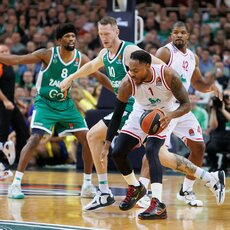 „Žalgiris“ – „AX Armani“ rungtynių akimirka | Eriko Ovčarenko / BNS foto nuotr. 8