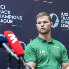 Lietuvos dviračių sporto federacijos spaudos konferencija | Roko Lukoševičiaus/BNS Foto nuotr. 6