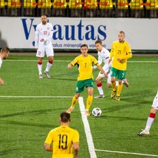 Lietuvos ir Baltarusijos rinktinių rungtynės | Žygimanto Gedvilos / BNS foto nuotr. 42