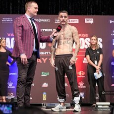 Vasilijaus Lomačenkos ir George‘o Kambosos svėrimų procedūra | Organizatorių nuotr. 15