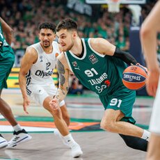 „Žalgiris“ – „Paris“ rungtynių akimirka | Eriko Ovčarenko / BNS foto nuotr. 22
