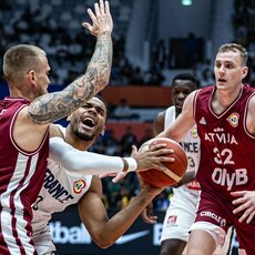 Prancūzija - Latvija rungtynių akimirka | FIBA nuotr. 12
