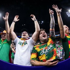 Lietuva – Prancūzija rungtynių akimirka  | Allos Fedorčenko ir Manto Stankevičiaus nuotr. 2