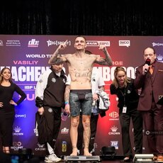 Vasilijaus Lomačenkos ir George‘o Kambosos svėrimų procedūra | Organizatorių nuotr. 17