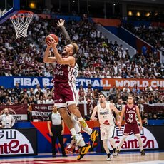Prancūzija - Latvija rungtynių akimirka | FIBA nuotr. 58