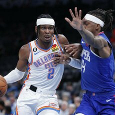 16. Shai Gilgeous-Alexanderis – 31,4 tšk., 5,5 rez. perd., 4,8 atk. kam., 27,2 PER.  Vidutinė metinė alga: 35,86 mln.  Tikroji vertė: 96,81. | Scanpix nuotr. 15