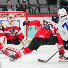Austrija – Prancūzija rungtynių akimirka | IIHF nuotr. 49