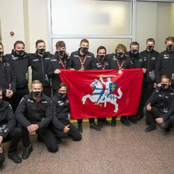 Benediktas Vanagas su komanda | Roko Lukoševičiaus/BNS Foto nuotr. 3