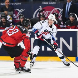 Kanada – JAV rungtynių akimirka | IIHF nuotr. 6